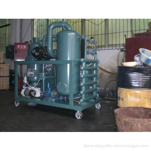 2 Stage Vacuum Transformer Oil Regeneration Machine / Oil Purification